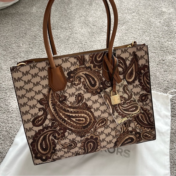 Michael Kors MK purse special design large mercer satchel bag NWT - Picture 12 of 14